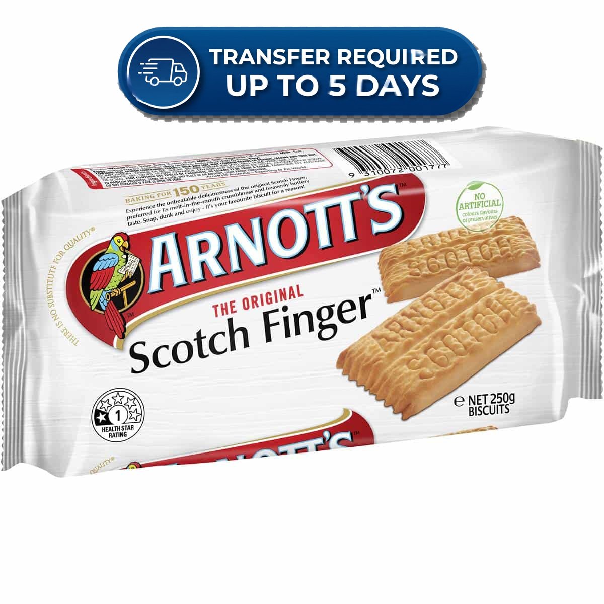Arnott's Biscuits Scotch Finger 250g -(Extended Dispatch)
