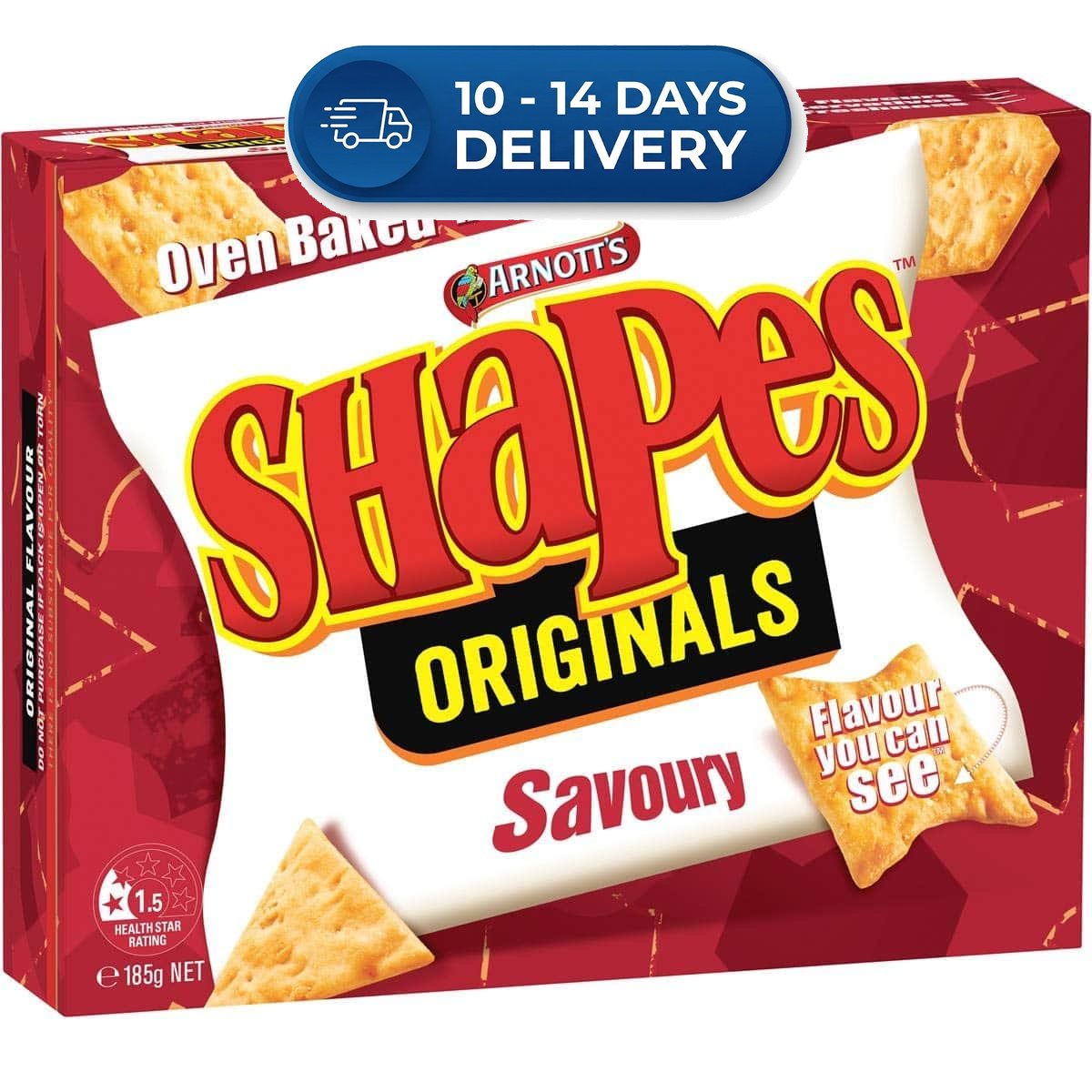 Arnott's Shapes Savoury 185g -(Extended Dispatch)