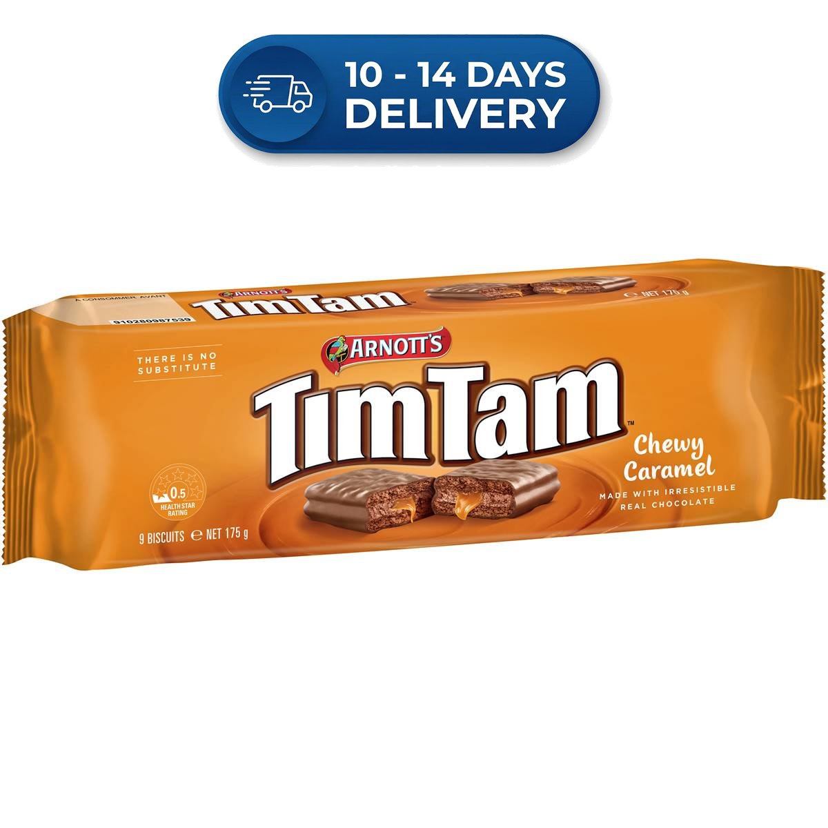 Arnott's Tim Tam Chocolate Biscuits Caramel 175g -(Extended Dispatch)