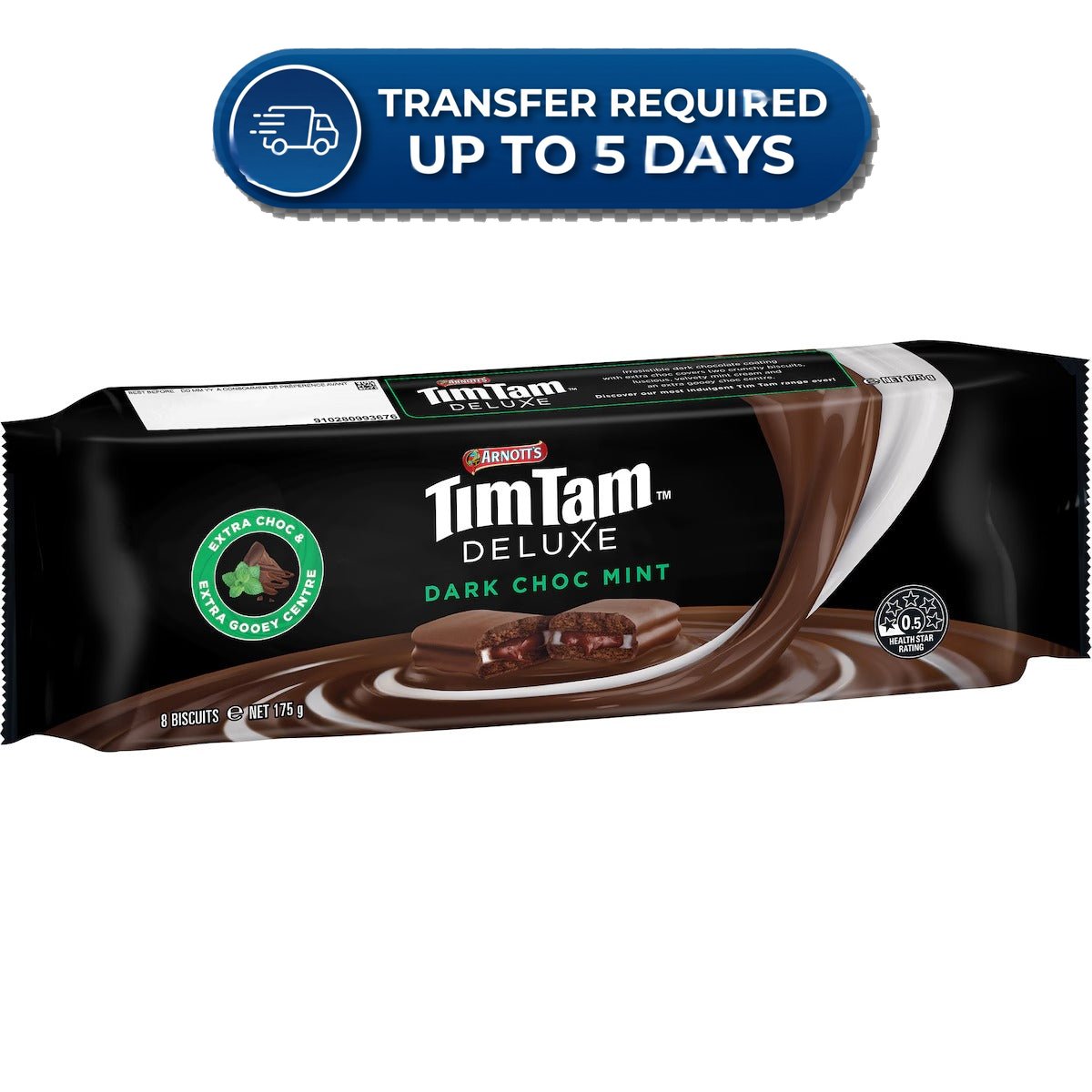 Arnott's Tim Tam Deluxe Dark Choc Mint 175g -(Extended Dispatch)