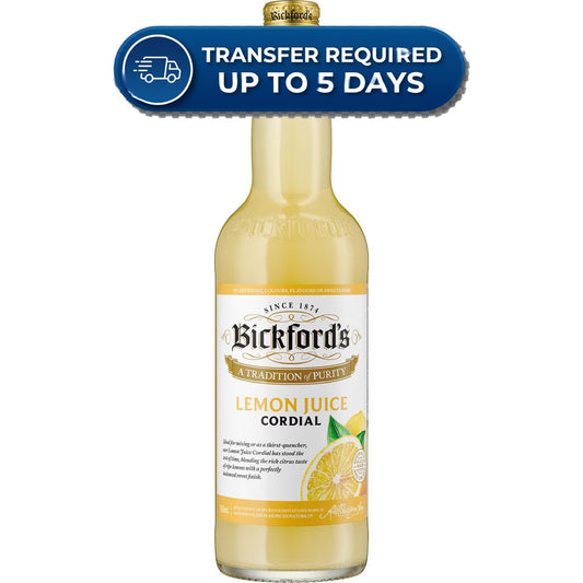 Bickford's Lemon Cordial 750ml -(Extended Dispatch)