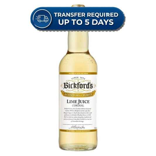 Bickford's Lime Cordial  750mL -(Extended Dispatch)