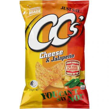 CC's Corn Chips Cheese & Jalapeno 175g