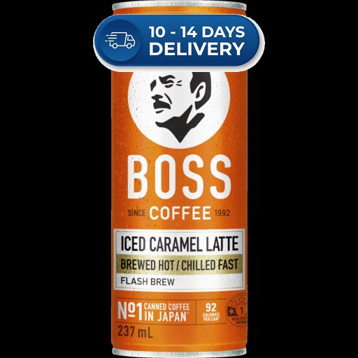BOSS Coffee Iced Caramel Latte 237ml -(Extended Dispatch)