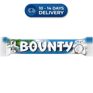Bounty Chocolate Bar 50g -(Extended Dispatch)