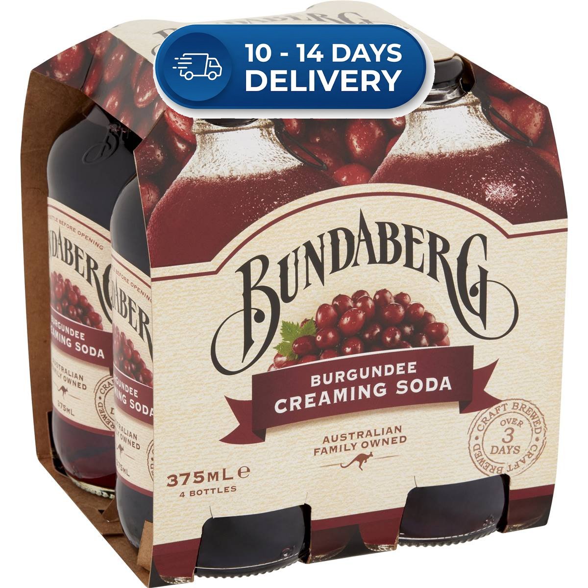 Bundaberg Burgundee Creaming Soda 375ml -(Extended Dispatch)