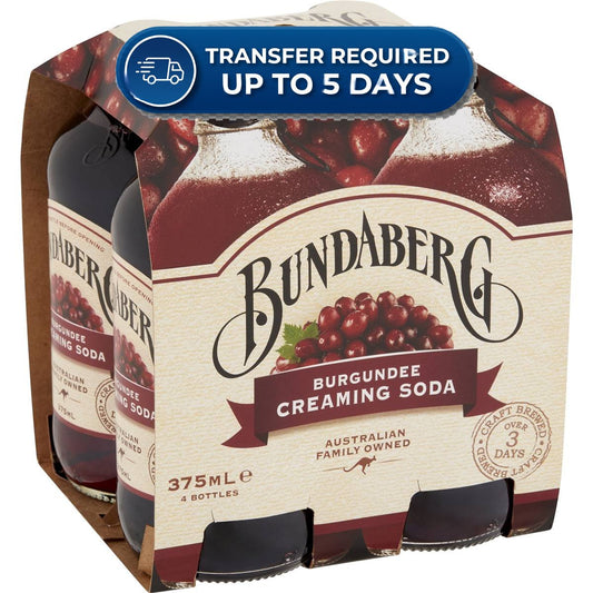 Bundaberg Burgundee Creaming Soda 375ml -(Extended Dispatch)