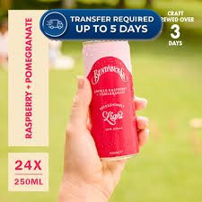 Bundaberg Refreshingly Light Sparkling Drink Pomegranate & Raspberry 250mL -(Extended Dispatch)