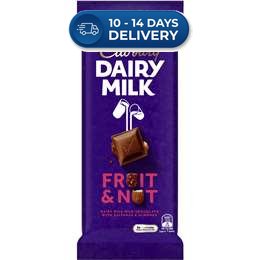 Cadbury Block Fruit & Nut 180g -(Extended Dispatch)