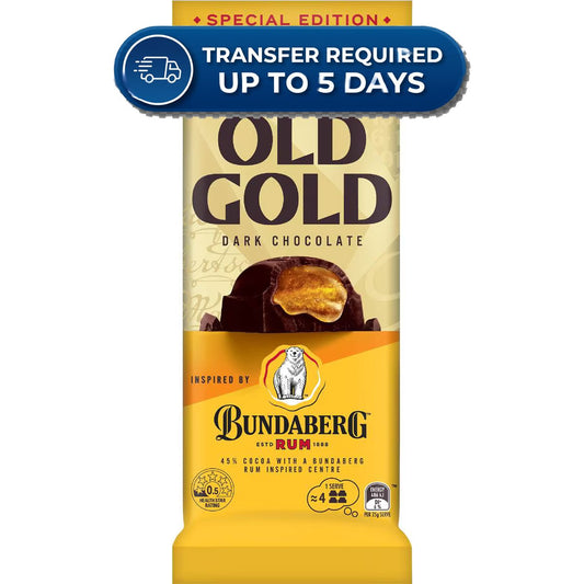 Cadbury Old Gold Bundaberg Rum Chocolate Block -(Extended Dispatch)