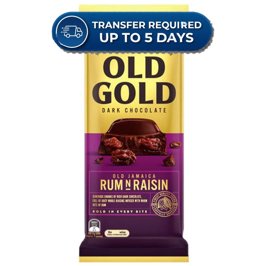 Cadbury Block Old Gold Rum & Raisin 180g -(Extended Dispatch)