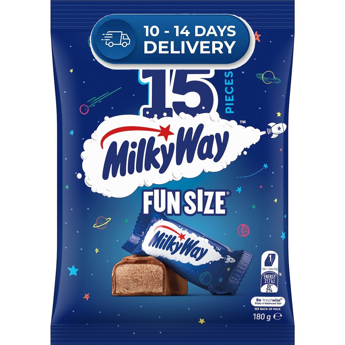 Sharepack MilkyWay (15pk) 180g -(Extended Dispatch)