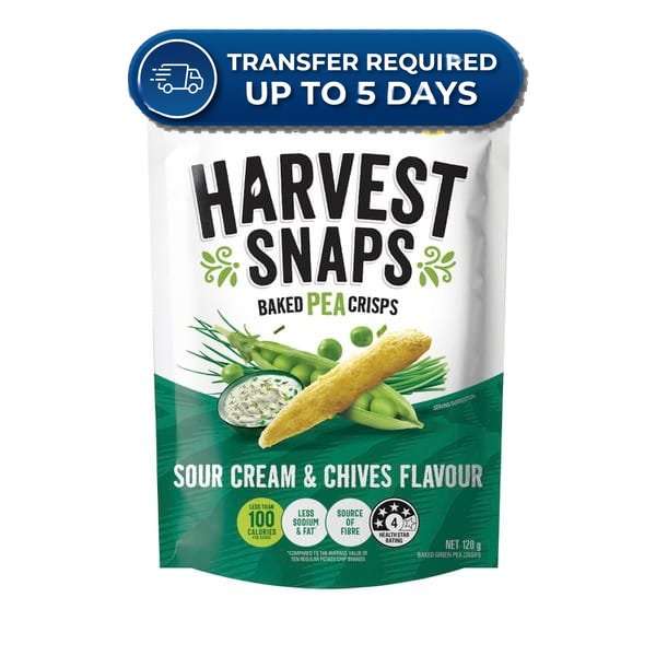 Harvest Snap Pea Sour Cream And Chives  120g -(Extended Dispatch)