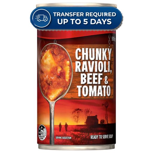 Campbell's Soup Chunky Ravioli, Beef & Tomato 505g -(Extended Dispatch)
