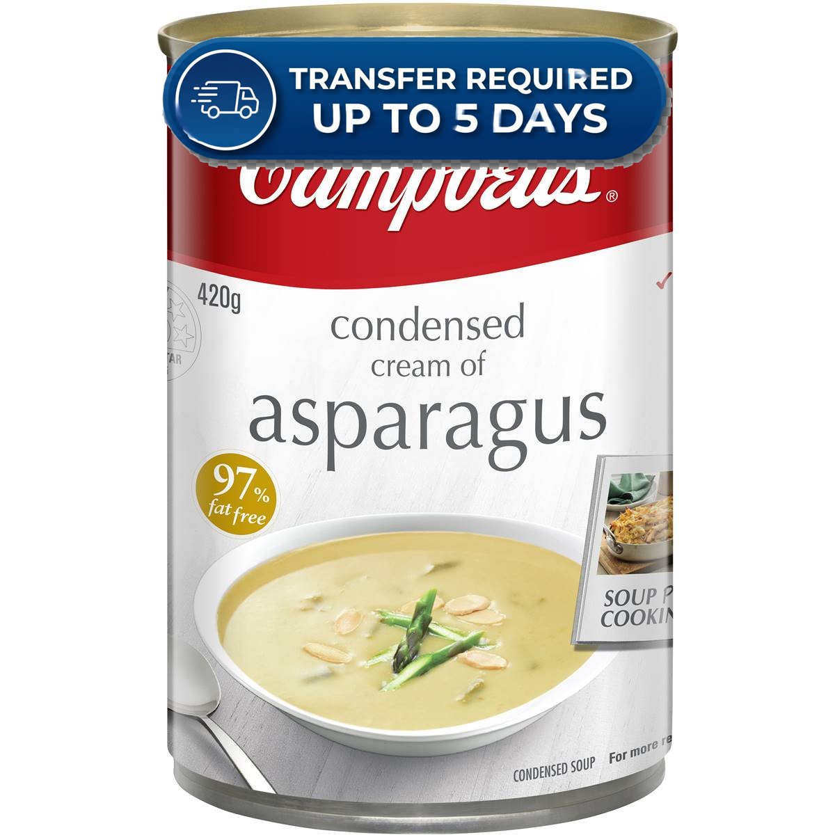 Campbell's Soup Condensed Cream of Asparagus 420g -(Extended Dispatch)