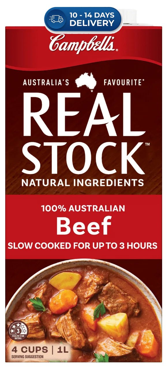 Campbell's Real Stock Beef 1L -(Extended Dispatch)