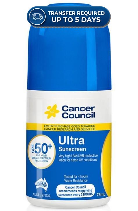 Cancer Council Ultra SPF50+ Sunscreen Roll On 75ml -(Extended Dispatch)