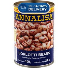 Carmelina Borlotti Beans  400g -(Extended Dispatch)