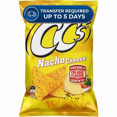 CC's Corn Chips Nacho Cheese 175g -(Extended Dispatch)