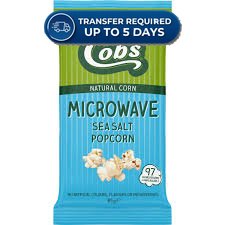 Cobs Microwave Popcorn Sea Salt | 85g -(Extended Dispatch)