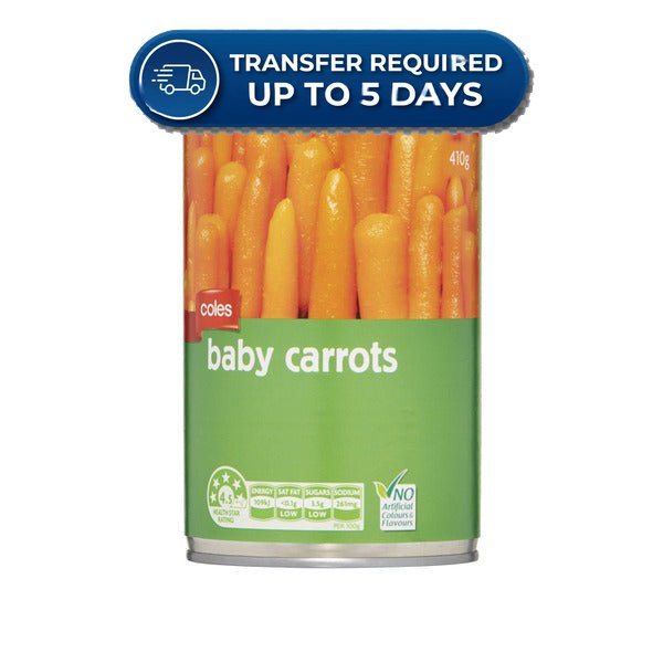 Coles Baby Carrots 420g -(Extended Dispatch)