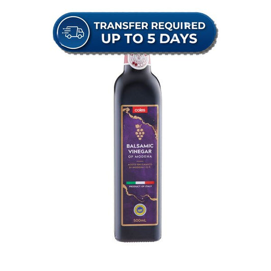 Coles Balsamic Vinegar Of Modena 500ml -(Extended Dispatch)