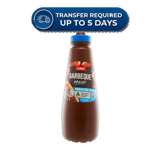 Coles Barbecue Sauce 30% Less Sugar 500ml -(Extended Dispatch)