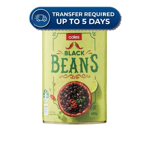 Coles Beans Black Beans 420g -(Extended Dispatch)