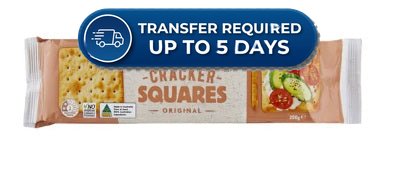Coles Crackers Squares 250g -(Extended Dispatch)