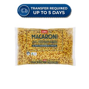 Coles Pasta Durum Wheat Macaroni 500g -(Extended Dispatch)