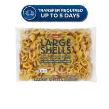 Coles Pasta Durum Wheat Large Shells 500g -(Extended Dispatch)