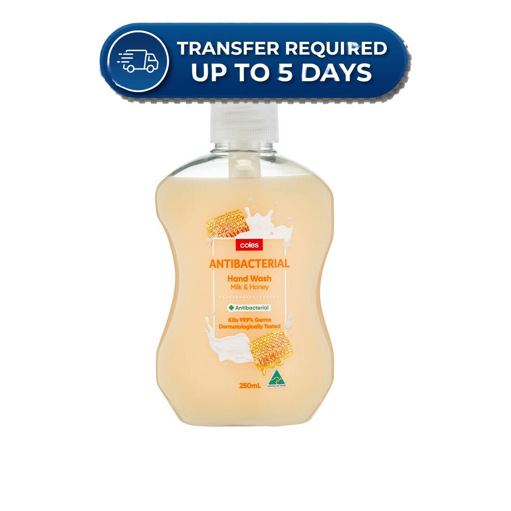 Coles Hand Wash Milk & Honey  250mL -(Extended Dispatch)