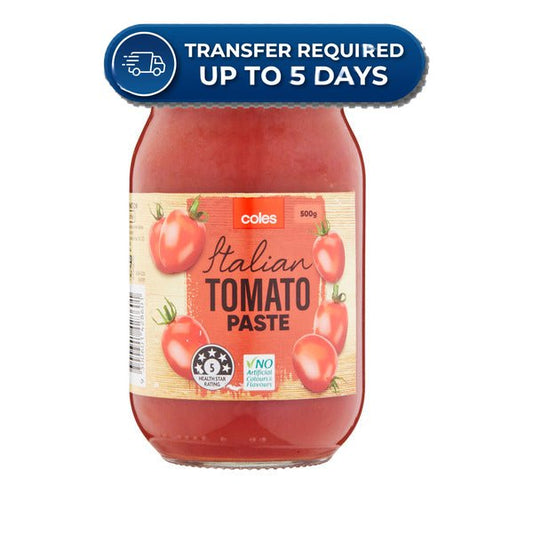 Coles Tomato Paste Italian 500g -(Extended Dispatch)