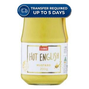 Coles Mustard Hot English 200g -(Extended Dispatch)