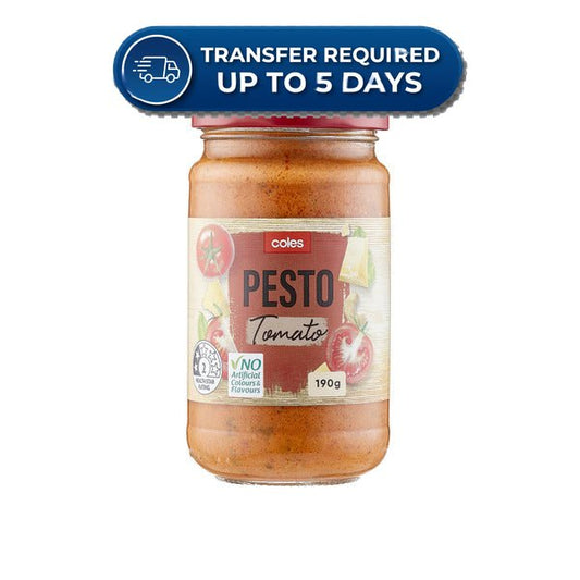Coles Pesto Tomato 190g -(Extended Dispatch)