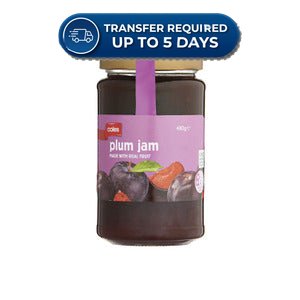 Coles Jam Plum 450g -(Extended Dispatch)