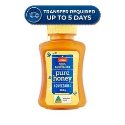 Coles Honey Pure Australian Squeeze 250g -(Extended Dispatch)