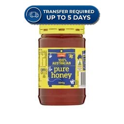 Coles Honey Pure Australian 500g -(Extended Dispatch)