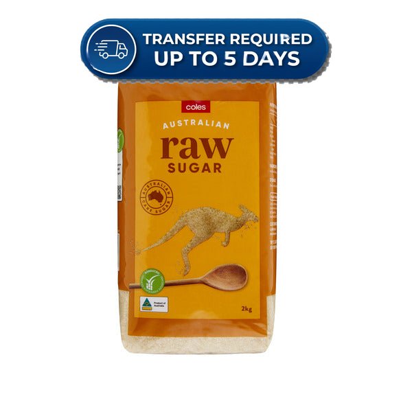 Coles Sugar Raw 2kg -(Extended Dispatch)