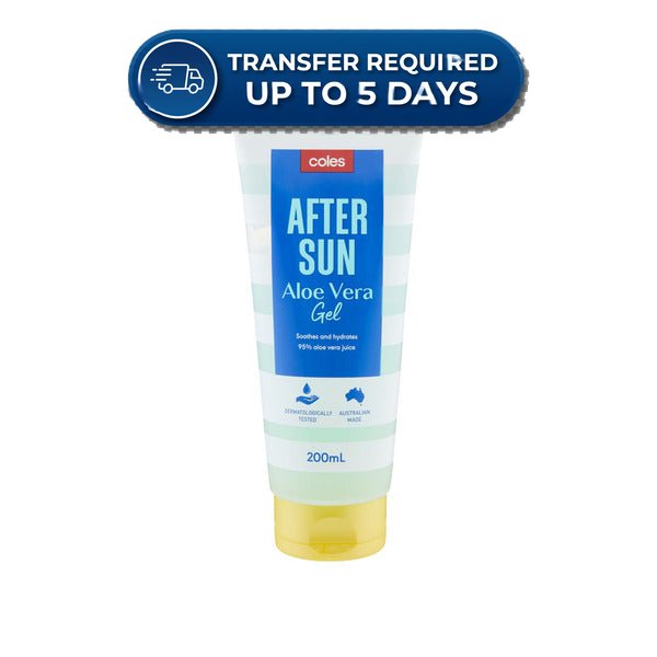 Coles After Sun Aloe Vera Gel 200ml -(Extended Dispatch)