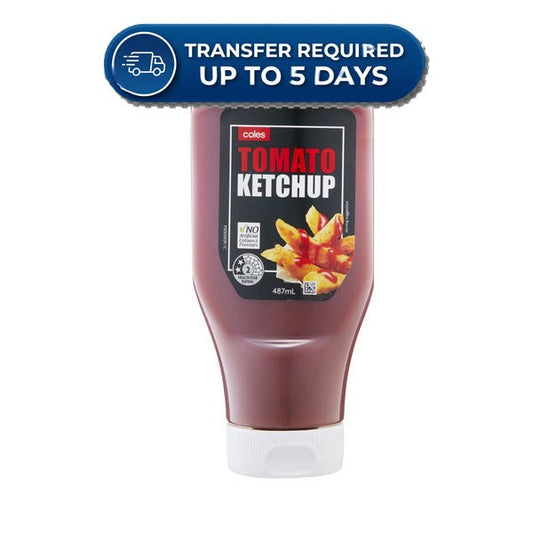 Coles Tomato Ketchup 487ml -(Extended Dispatch)