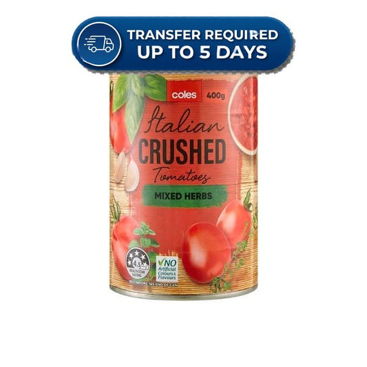 Coles Mixed Herb Crushed Tomatoes 400g -(Extended Dispatch)