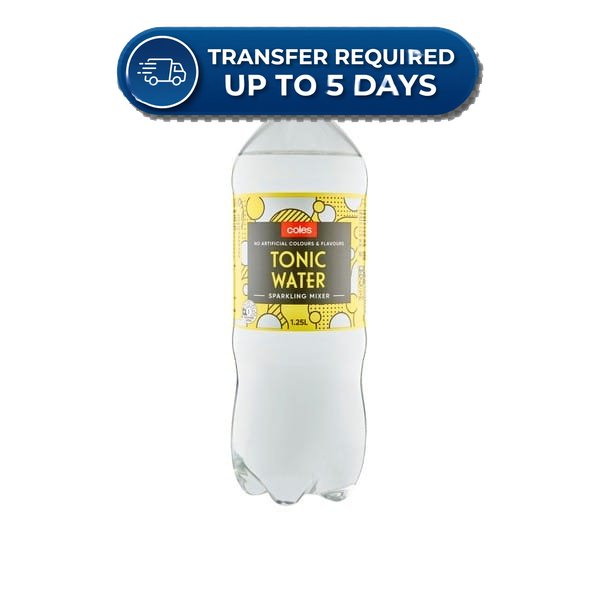 Coles Tonic Water 1.25L -(Extended Dispatch)