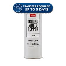 Coles White Pepper 100g -(Extended Dispatch)