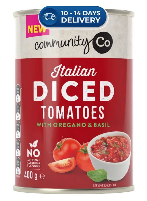 Community Co Diced Tomatoes Herb 400g -(Extended Dispatch)