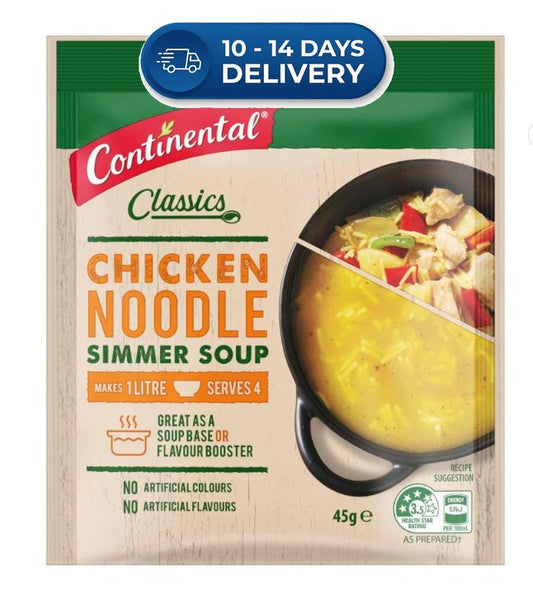 Continental Chicken Noodle Soup Serves 4 | 45g -(Extended Dispatch)