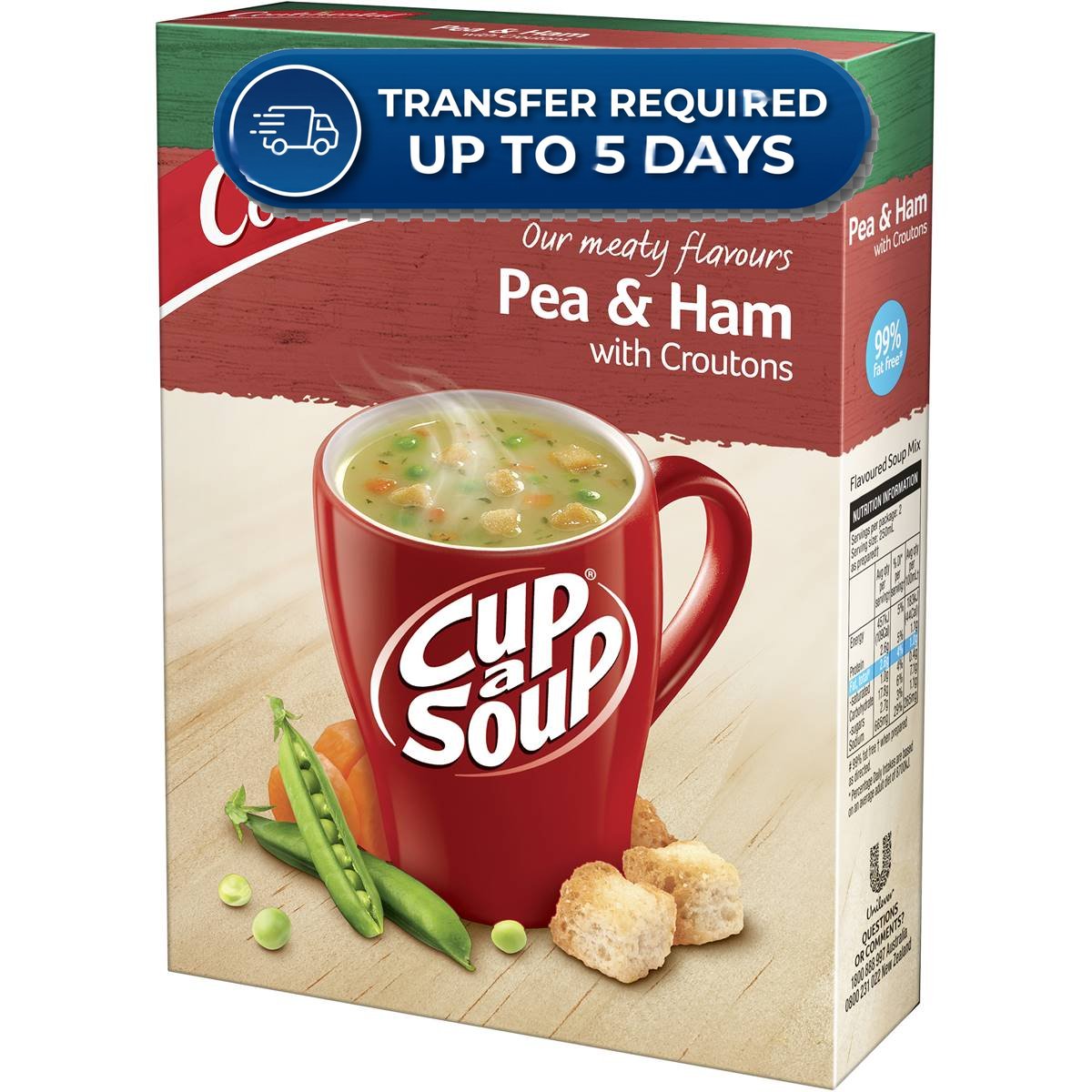 Continental Cup A Soup Hearty Pea & Ham (2pk) 52g -(Extended Dispatch)