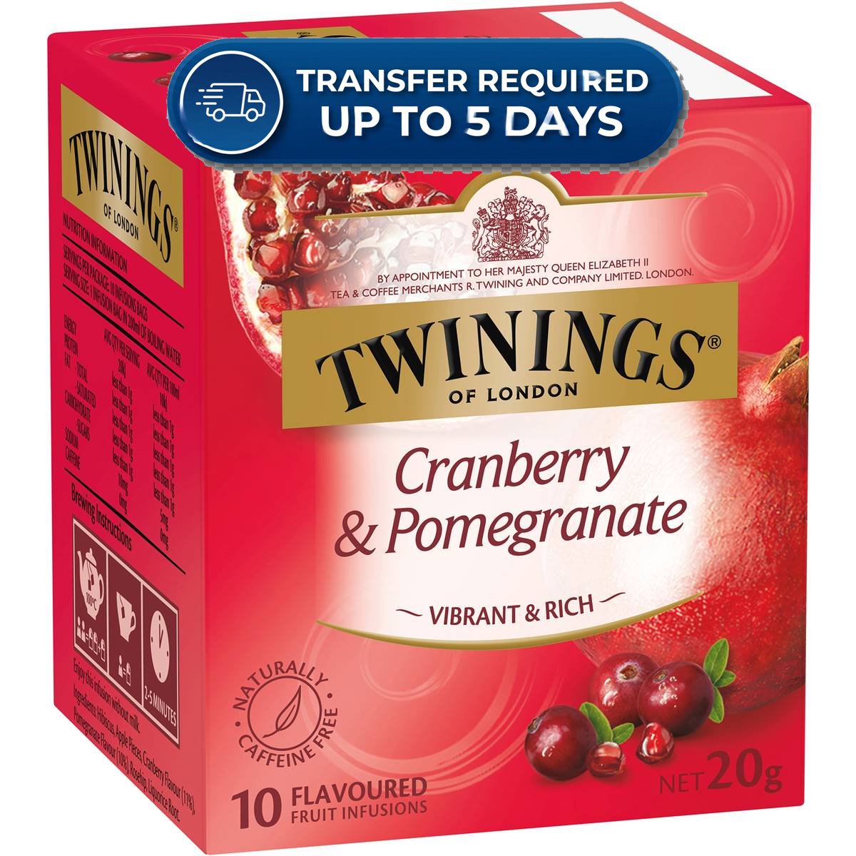 Twinings Cranberry & Pomegranate (10pk) 20g -(Extended Dispatch)