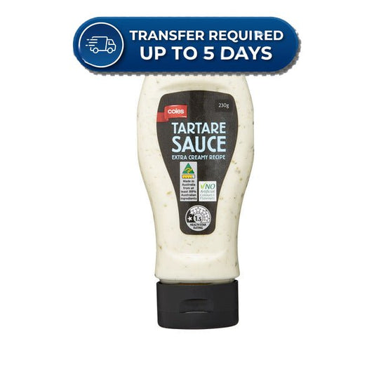 Coles Tartare Sauce 230g -(Extended Dispatch)