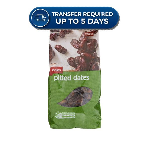 Coles Fruit Pitted Dates 500g -(Extended Dispatch)